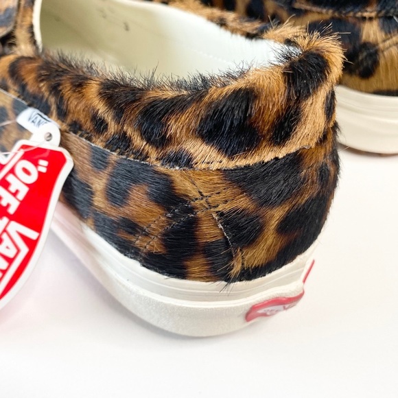 new Vans ☻︎ Calf Hair Slip On Sneaker ☻︎ Leopard - Picture 7 of 15